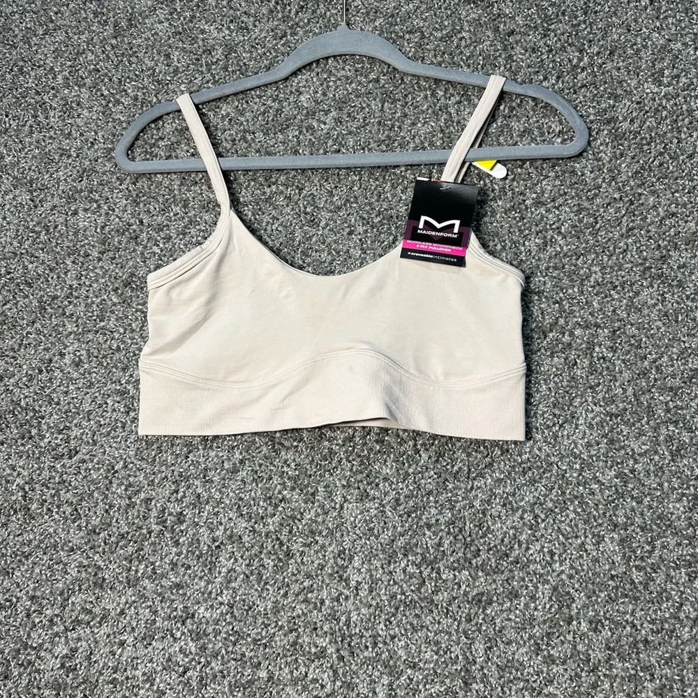 NWT Maidenform Women's M Seamless Crop Tank Wireless Bralette Size Medium - Picture 4 of 9